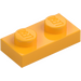 LEGO Bright Light Orange Plate 1 x 2 (3023)