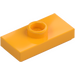 LEGO Lysorange Plade 1 x 2 med 1 Stud (med spor og Bund Knops Holder) (15573 / 78823)