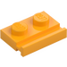 LEGO Leuchtendes helles Orange Platte 1 x 2 mit Tür Schiene (32028)