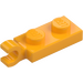 LEGO Bright Light Orange Plate 1 x 2 with Horizontal Clip on End (42923 / 63868)