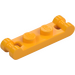 LEGO Klar Ljus Orange Platta 1 x 2 med Två Slutet Bar Handtag (18649)