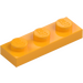 LEGO Orange clair brillant assiette 1 x 3 (3623)