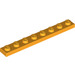 LEGO Bright Light Orange Plate 1 x 8 (3460)