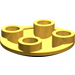 LEGO Bright Light Orange Plate 2 x 2 Round with Rounded Bottom (2654 / 28558)