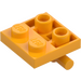 LEGO Bright Light Orange Plate 2 x 2 with Bottom Bar (5066)