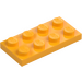 LEGO Bright Light Orange Plate 2 x 4 (3020)