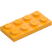 LEGO Bright Light Orange Plate 2 x 4 (3020 / 5584)
