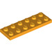 LEGO Leuchtend Hellorange Platte 2 x 6 (3795)