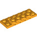LEGO Orange clair brillant assiette 2 x 6 x 0.7 avec 4 Goujons sur Côté (72132 / 87609)
