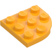 LEGO Bright Light Orange Plate 3 x 3 Round Corner (30357)