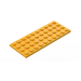 LEGO Helder Lichtoranje Plaat 4 x 10 (3030)