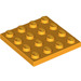LEGO Bright Light Orange Plate 4 x 4 (3031)