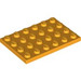 LEGO Helles Licht Orange Platte 4 x 6 (3032)