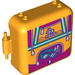 LEGO Helles Licht Orange Play Cube Box 3 x 8 mit Scharnier mit Rucksack und Swim Goggles (64462 / 78340)