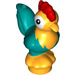 LEGO Orange clair brillant Rooster avec Turquoise et Orange (67602)