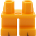 LEGO Leuchtendes helles Orange Kurze Beine mit Schwarz toe gaps (41879)