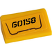 LEGO Bright Light Orange Slope 1 x 2 (31°) with 60158 Sticker (85984)
