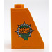 LEGO Bright Light Orange Slope 1 x 2 x 2 (65°) with Jungle Logo - Left Side Sticker (60481)