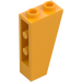 LEGO Klar Ljus Orange Backe 1 x 2 x 3 (75°) Omvänd (2449)