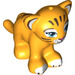 LEGO Helles Licht Orange Tiger Cub mit Blau Augen und Weiß Patches (15633)