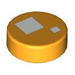 LEGO Helles Licht Orange Fliese 1 x 1 Runden mit BrickHeadz Eye (31468 / 102487)