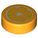 LEGO Orange clair brillant Tuile 1 x 1 Rond avec Demi Cut Orange (35380 / 80060)