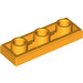 LEGO Helles Licht Orange Fliese 1 x 3 Invertiert mit Loch (35459)
