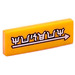 LEGO Orange clair brillant Tuile 1 x 3 avec Museum (Ninjago Language) Autocollant (63864)