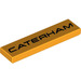 LEGO Bright Light Orange Tile 1 x 4 with &#039;CATERHAM&#039; (31909 / 31910)