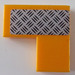 LEGO Bright Light Orange Tile 2 x 2 Corner with Tread Plate (Right) Sticker (14719)