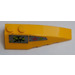 LEGO Helder Lichtoranje Wig 2 x 6 Dubbele Rechtsaf met Caution Triangle, Biohazard Symbol Sticker (41747)