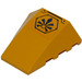 LEGO Orange clair brillant Coin 4 x 4 Tripler Incurvé sans Goujons avec Chima-logo Autocollant (47753)