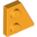 LEGO Orange clair brillant Coin assiette 2 x 2 Aile Droite (24307)