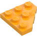 LEGO Leuchtendes helles Orange Keil Platte 3 x 3 Ecke (2450)