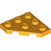 LEGO Helder Lichtoranje Wig Plaat 3 x 3 Hoek (2450)