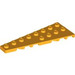 LEGO Bright Light Orange Wedge Plate 3 x 8 Wing Left (3544)