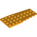 LEGO Orange clair brillant Coin assiette 4 x 9 Aile avec des encoches pour tenons (14181)
