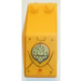LEGO Bright Light Orange Windscreen 2 x 5 x 1.3 with Gold Chima Eagle Sticker (6070)