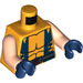LEGO Helder Lichtoranje Wolverine Torso (973 / 76382)