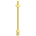 LEGO Klar Ljusgul Bar 7.6 med Stop med rundad ände (2714)
