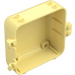 LEGO Bright Light Yellow Box 3 x 8 x 6.7 with Female Hinge (64454)