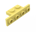 LEGO Bright Light Yellow Bracket 1 x 2 - 1 x 4 with Square Corners (2436)