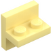 LEGO Giallo chiaro brillante Staffa 1 x 2 con Verticale Piastrella 2 x 2 (41682)