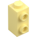 LEGO Bright Light Yellow Brick 1 x 1 x 1.6 with Two Side Studs (32952)