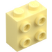 LEGO Bright Light Yellow Brick 1 x 2 x 1.6 with Studs on One Side (1939 / 22885)