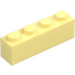 LEGO Jaune Clair Brillant Brique 1 x 4 (3010 / 6146)