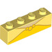 LEGO Jaune clair brillant Brique 1 x 4 avec Belle&#039;s dress Haut (3010 / 33607)