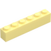 LEGO Bright Light Yellow Brick 1 x 6 (3009)