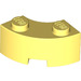LEGO Jaune clair brillant Brique 2 x 2 Rond Coin avec encoche de tenons et dessous renforcé (85080)