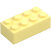 LEGO Bright Light Yellow Brick 2 x 4 (3001 / 3556)